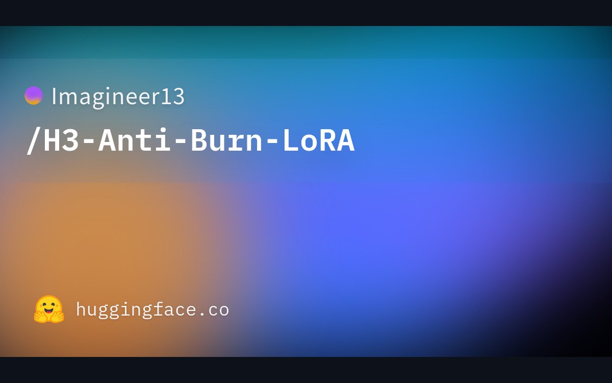 Hình minh họa chính thức của Lora to reduce burned look when chaining H3 turbo videos