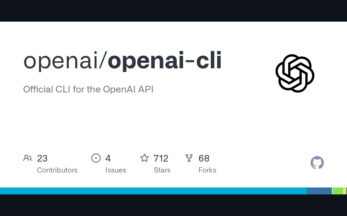 Hình minh họa chính thức của openai-cli